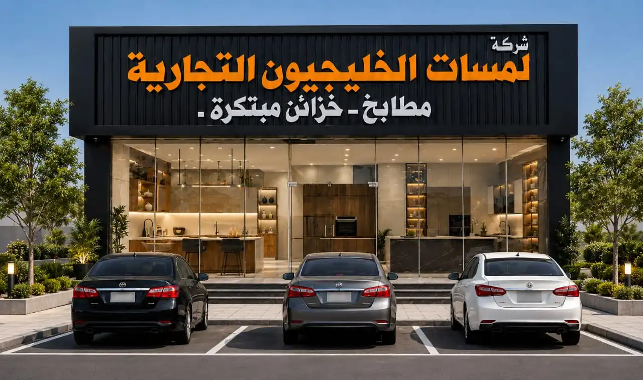 واجهة شركة لمسات الخليجيون التجارية 